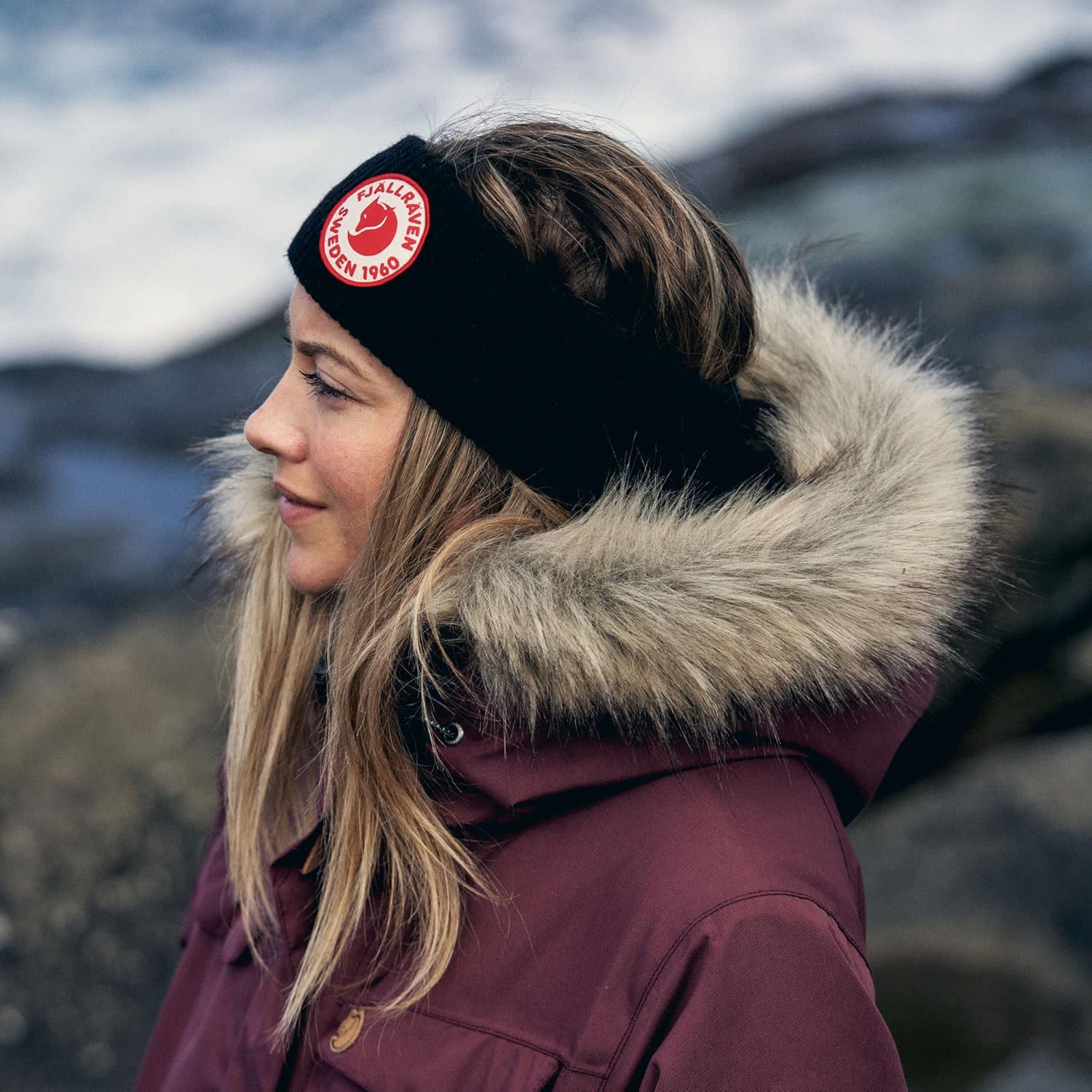 Fjallraven Unisex 1960 Logo Headband Hat, Black, One Size UK